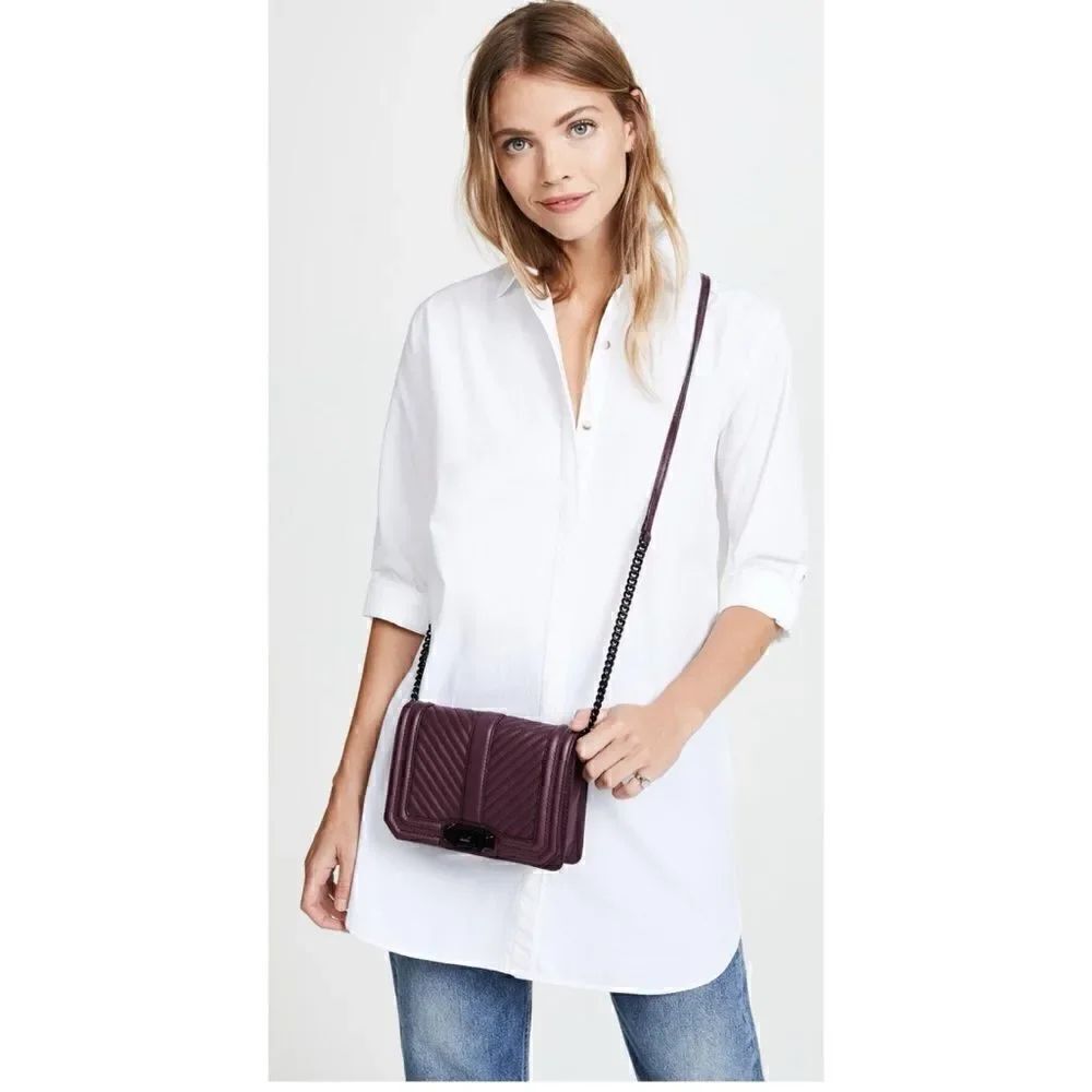 Rebecca Minkoff
Chevron Quilted Small Love Cross Body Leather Bag
